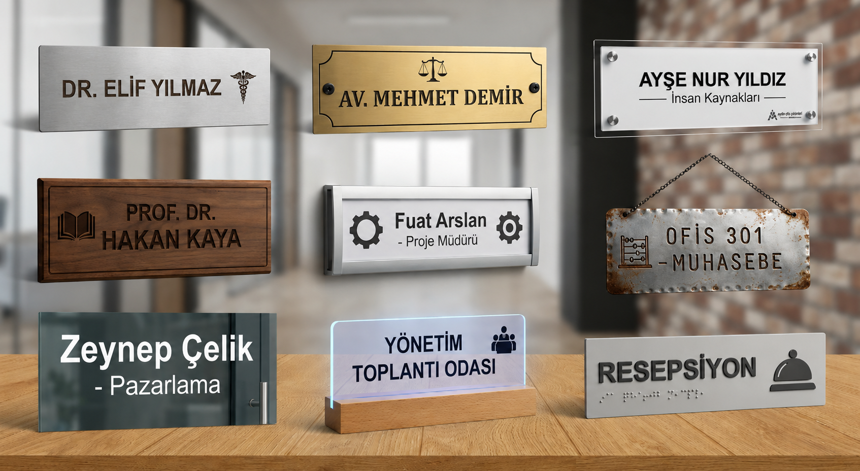 Kapı İsimlik Çeşitleri