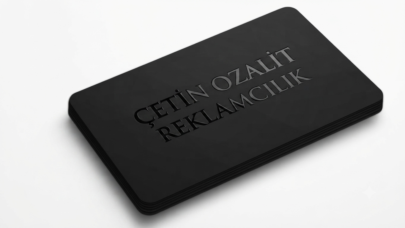 Kabartma Laklı Kartvizit