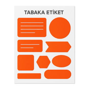 Hazır Tabaka Sticker / Etiket