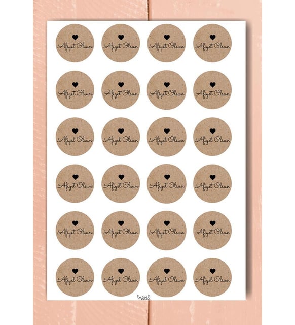 Kraft Sticker / Etiket