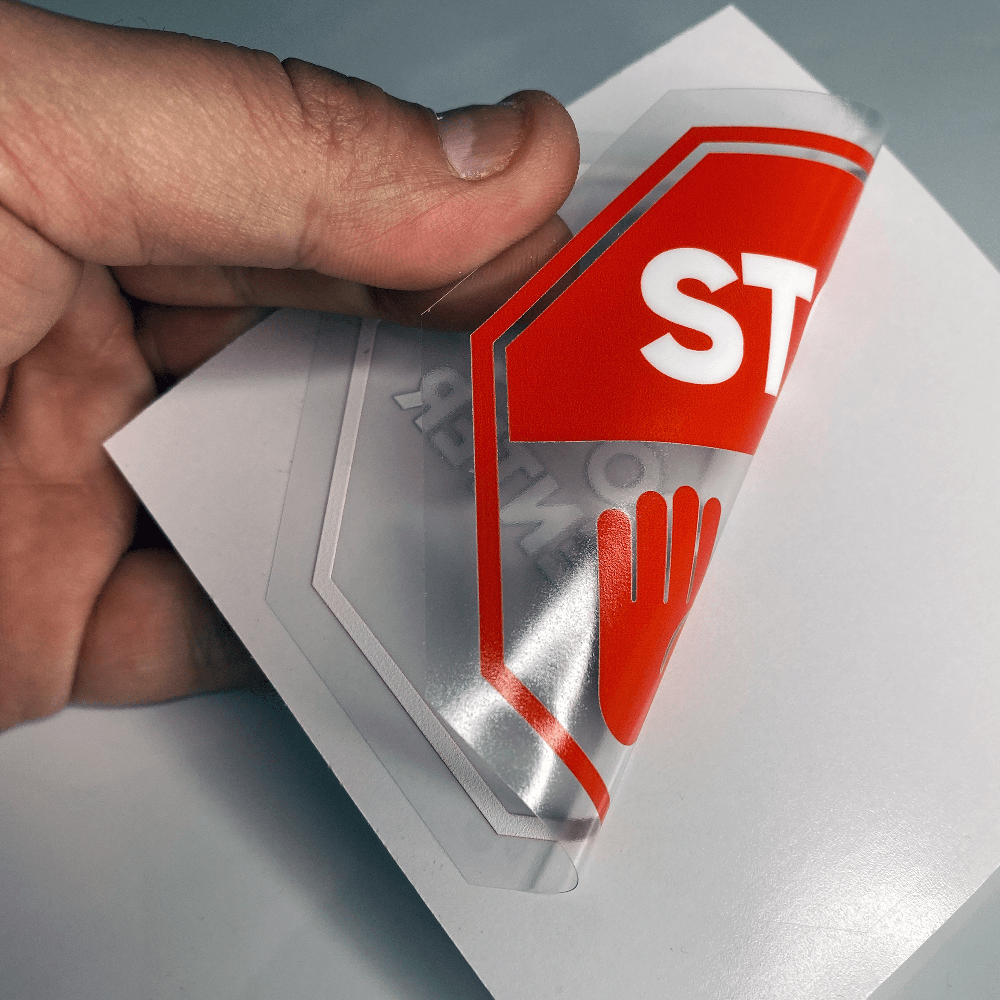 Ters Baskı Sticker / Etiket