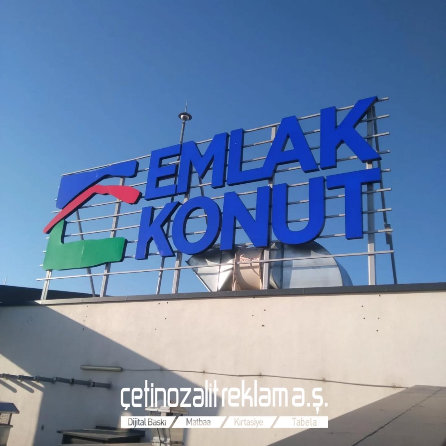 Çatı Tabelası - Profesyonel tabela üretimi İstanbul